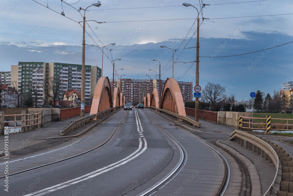 Wrocław, most Trzebnicki - obrazy, fototapety, plakaty 