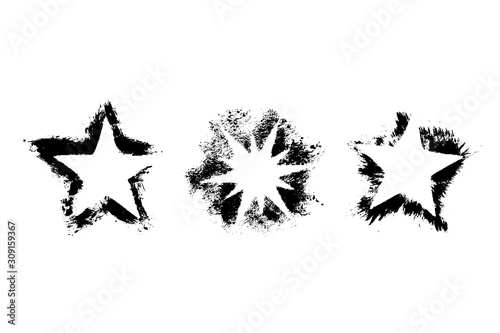 Three scattering star imprints on black