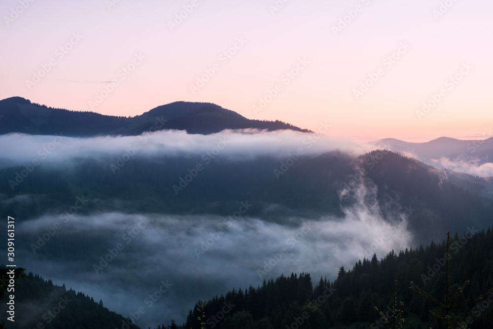 Autumn sunrise from Clingmans Dome, Great Smoky Mountains National Park, Tennessee, USA Autumn sunrise from Clingmans Dome, Great Smoky Mountains National Park, Tennessee, USA