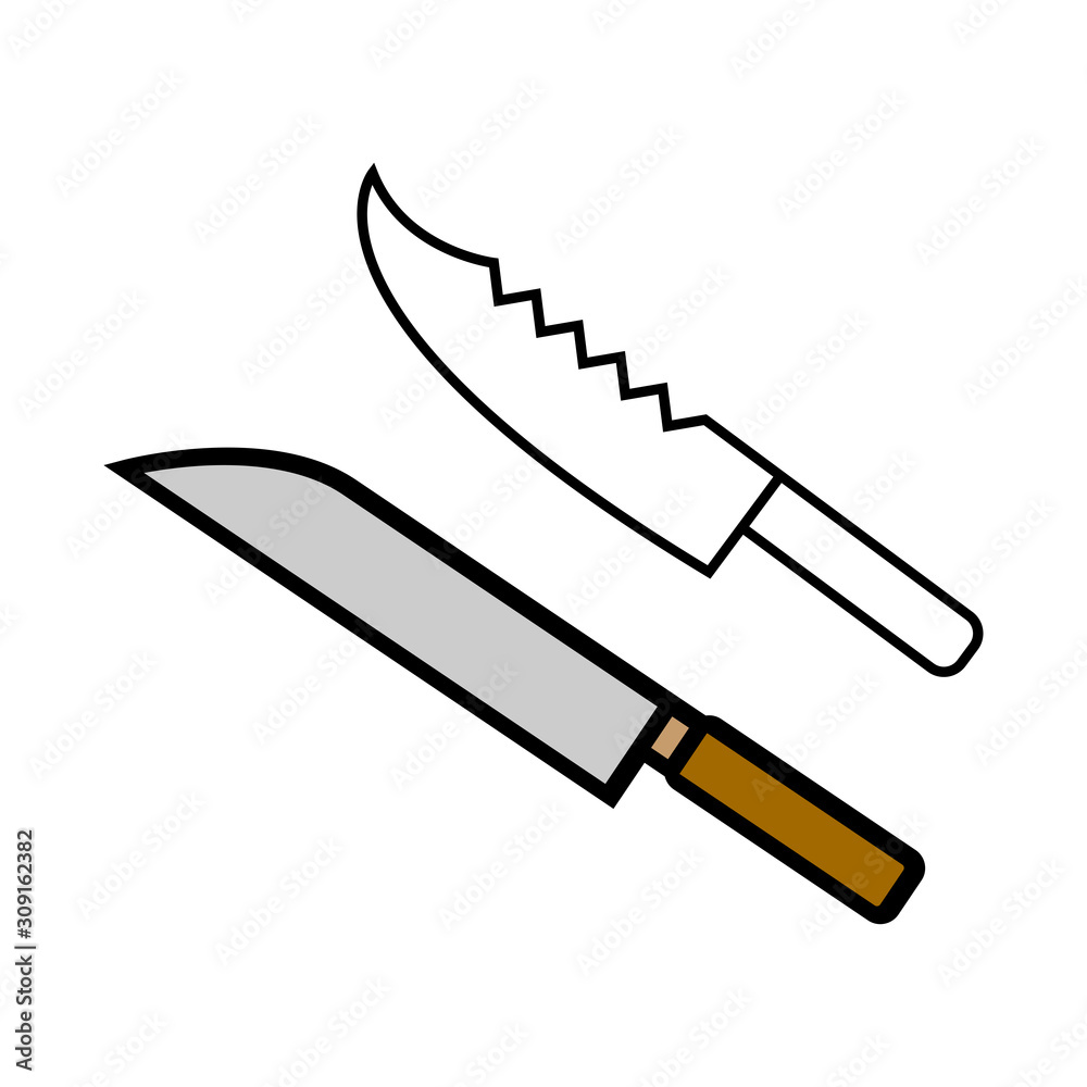 knife isolated on white background knife isolated on white background