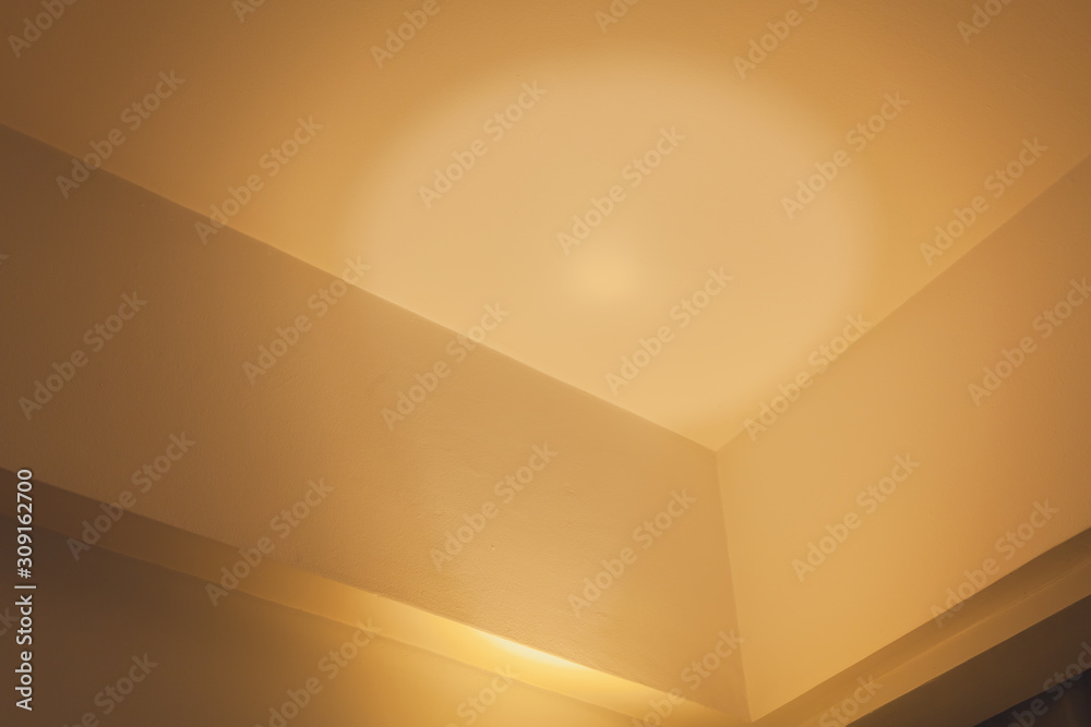 Abstract yellow minimal geometric interior Abstract yellow minimal geometric interior