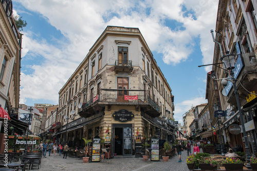 Bucharest, Romania - June 19, 2017: Bucharest historic center in a summer day.