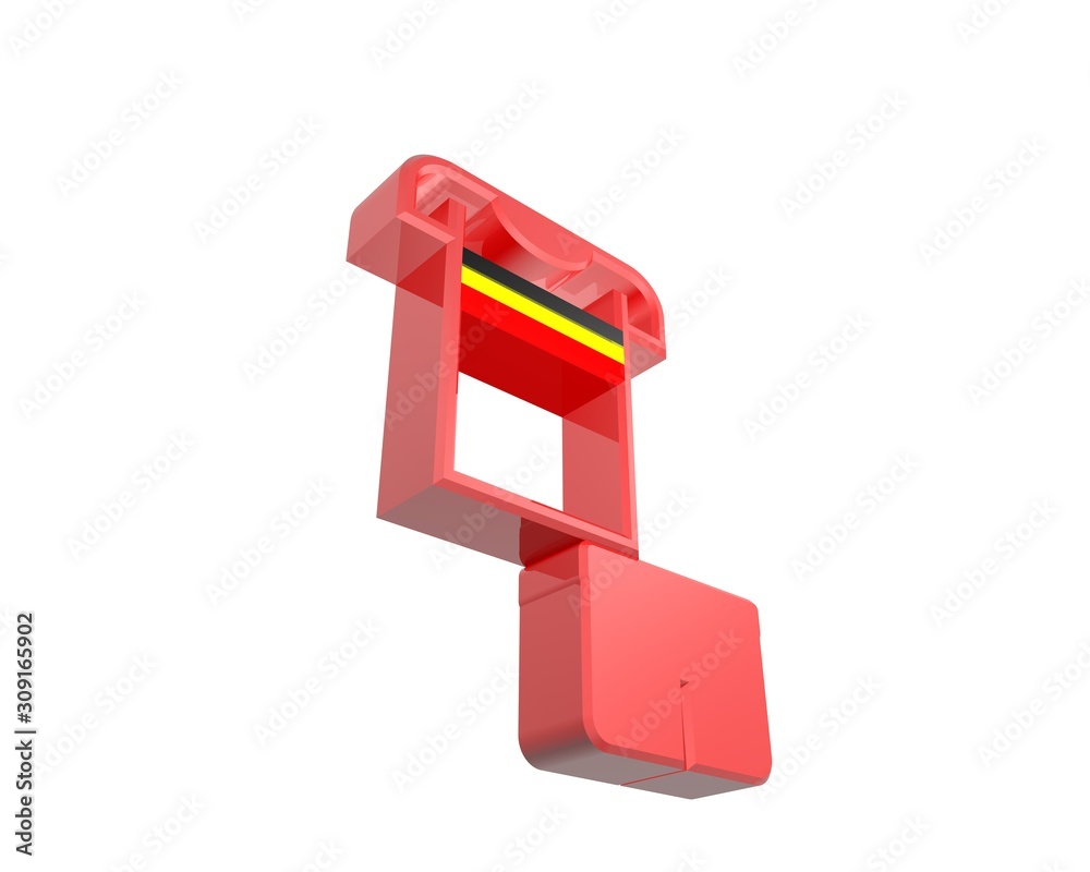 3d illustration of belgium football shirt icon 3d illustration of belgium football shirt icon