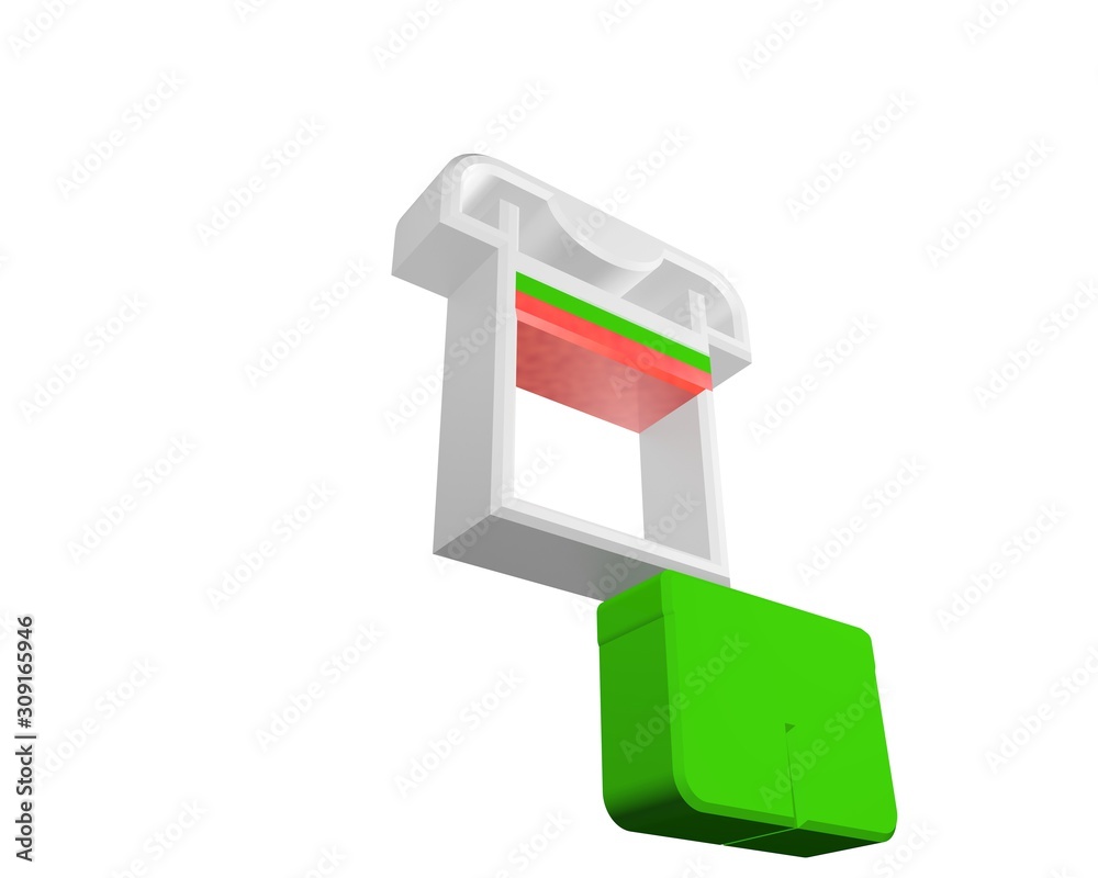 3d illustration of Bulgaria soccer T-shirt 3d illustration of Bulgaria soccer T-shirt