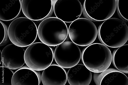 abstract metal/pvc background of pipes