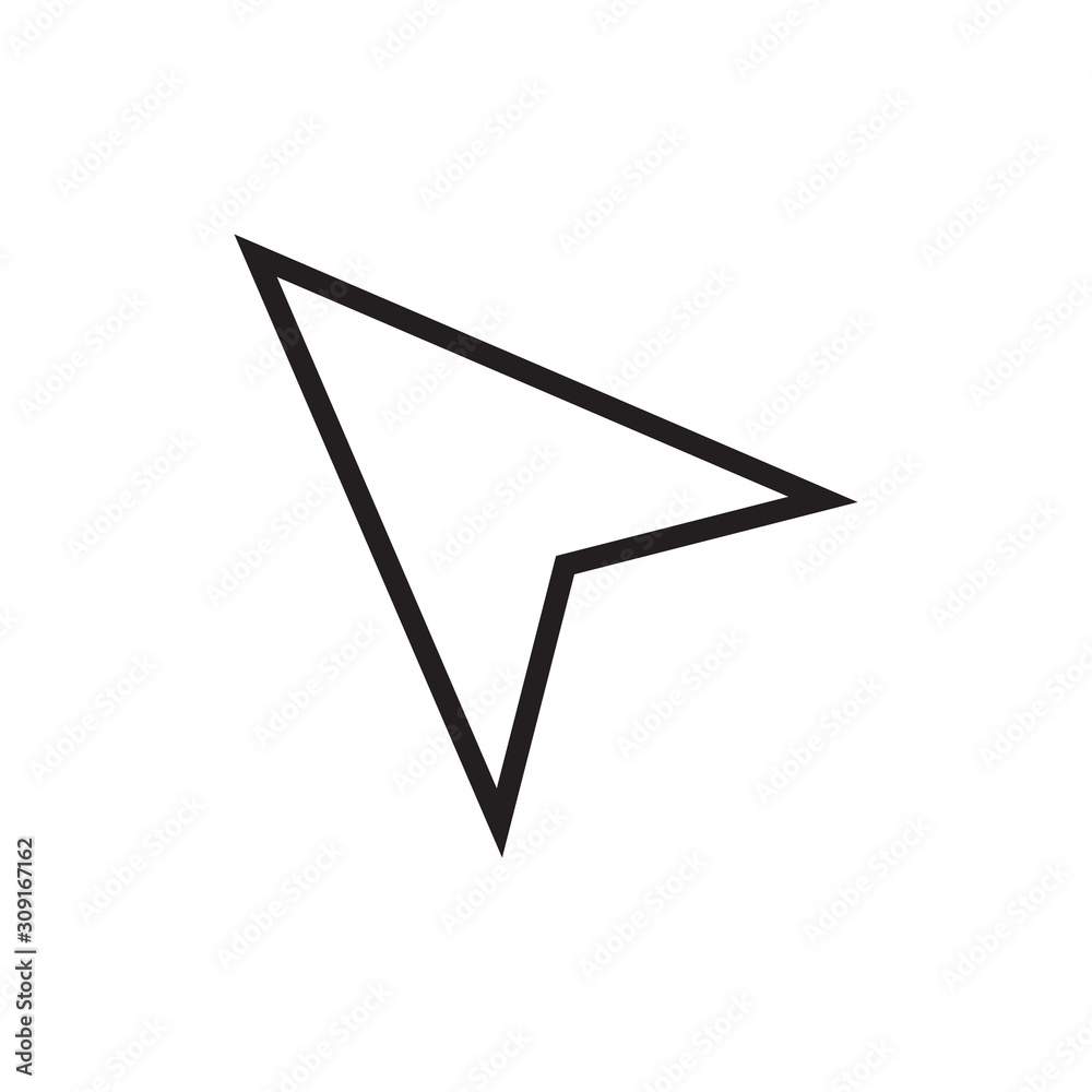 Arrow icon vector in simple style design Arrow icon vector in simple style design