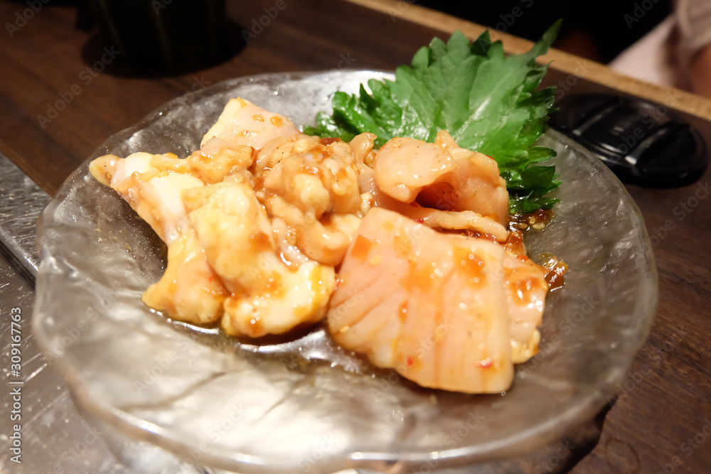 Grilled sliced beef (Japanese Yakiniku) Grilled sliced beef (Japanese Yakiniku)