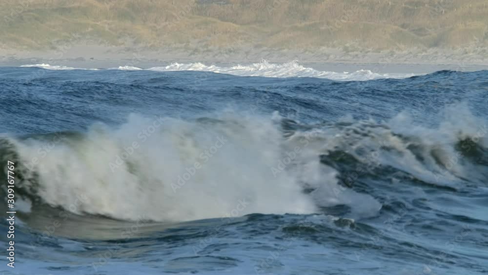 Rough atlantic ocean one day after storm Atiyah passed by on Dezember 08 2019. Rough atlantic ocean one day after storm Atiyah passed by on Dezember 08 2019.