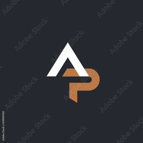 Free Download AP. Monogram of Two letters A&P. Luxury, simple, minimal and elegant AP logo design. Vector illustration template. - GFXLoad