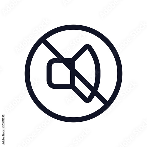 Phone Sound off or on Icon depicting lines showing sound