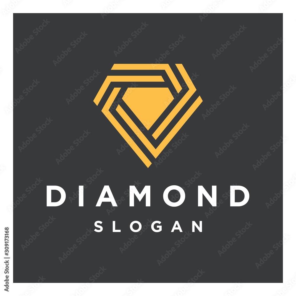 Creative Diamond Concept Logo Design Template Creative Diamond Concept Logo Design Template