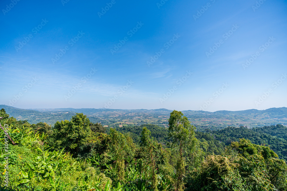 beautiful blue sky high peak mountains mist fog wildlife green forest at Khao Koh Phu Tub Berk Phetchabun Thailand guiding idea long weekend for backpacker camping campfire relaxing hiking beautiful blue sky high peak mountains mist fog wildlife green forest at Khao Koh Phu Tub Berk Phetchabun Thailand guiding idea long weekend for backpacker camping campfire relaxing hiking