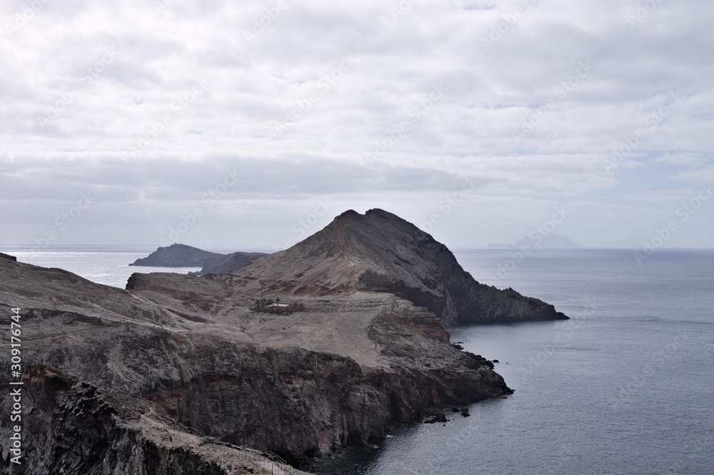 Amazing view of 'Ponta de Sao Lourenço' made of volcanic rock in Madeira Island (Portugal, Europe)