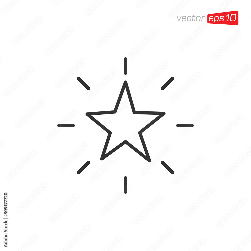 Star Icon and Logo Design Vector Star Icon and Logo Design Vector