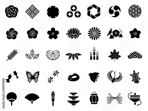 和柄アイコン素材集1