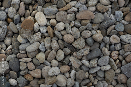 Pebbles on the ground