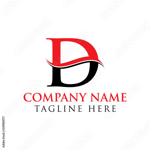 Initial Letter D Logo With Creative Modern Business Typography Vector Template. Creative Abstract Letter D Logo Vector. D Logo Design.