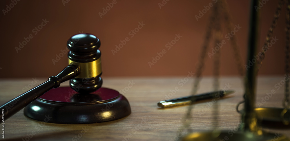 Law and justice concept image.