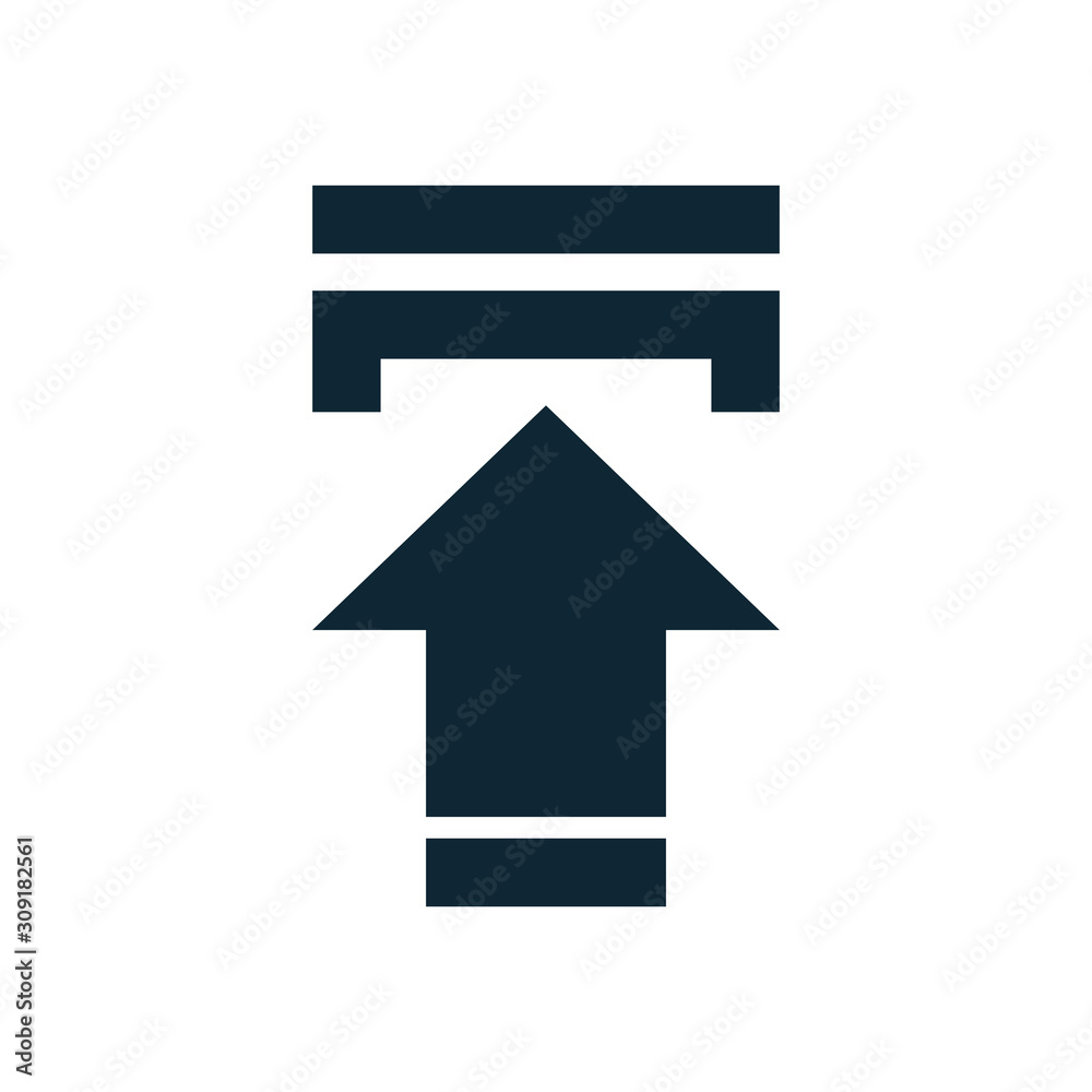 arrow upload sign isolated icon arrow upload sign isolated icon