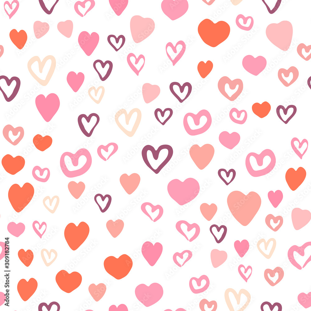 Seamless pattern with modern hearts. 14 february wallpaper. Seamless pattern with modern hearts. 14 february wallpaper.