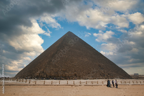  pyramids of Giza, in Egypt. photo