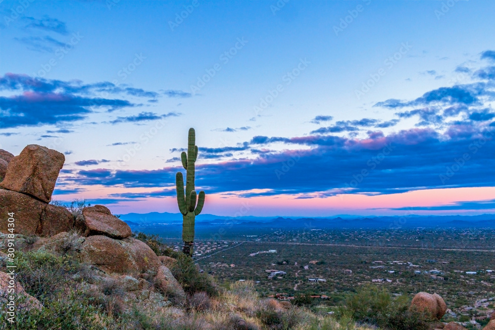 Sunrise In Arizona With View Of Valley Of the Sun Sunrise In Arizona With View Of Valley Of the Sun