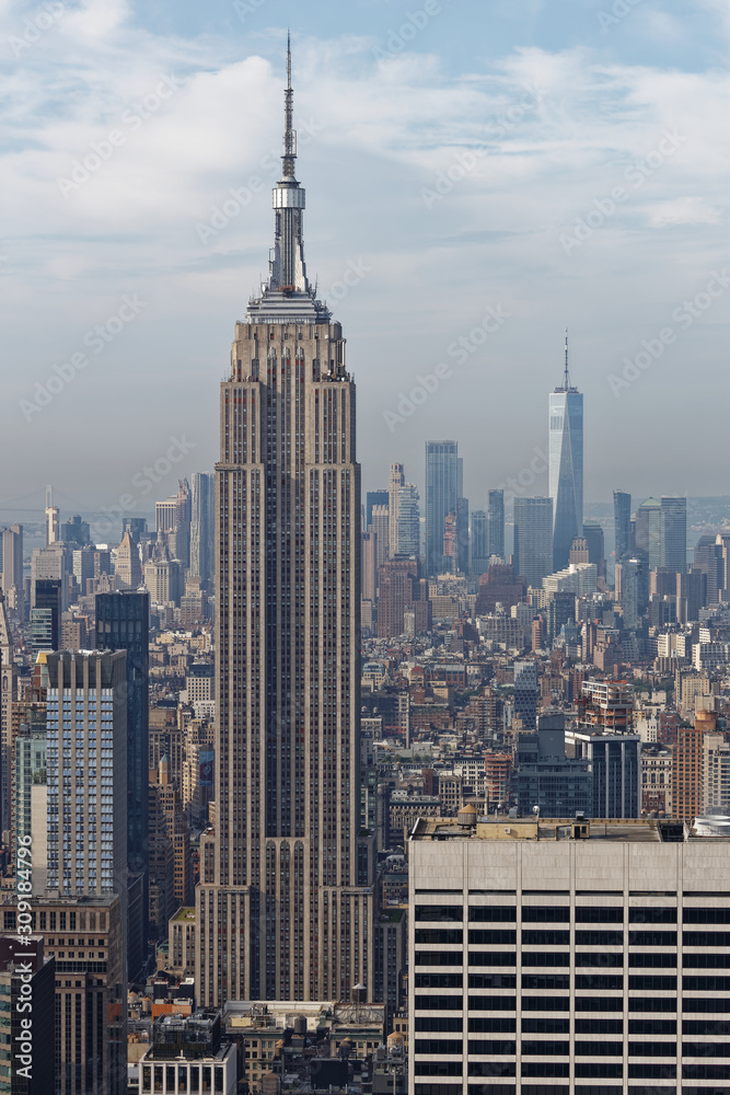 Naklejka premium Gród w Nowym Jorku