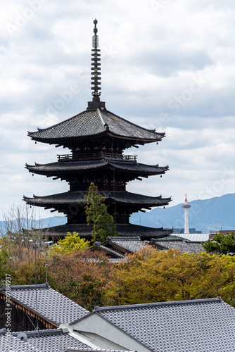 Views of Yasaka Pagoda. Kyoto  Japan