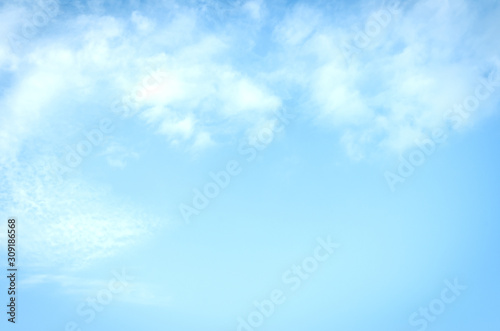 Blue sky and white clouds