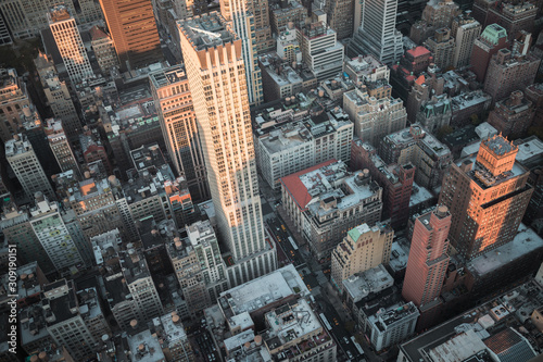 Vue Aérienne d'un gratte-ciel de Manhattan