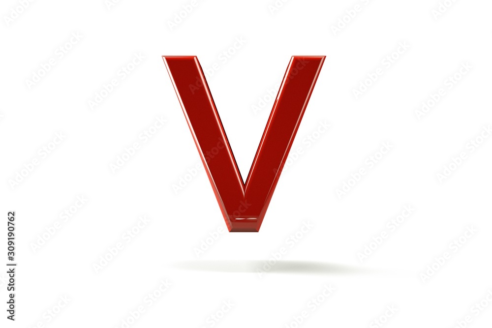 3D illustration number with white background,number 5 3D illustration number with white background,number 5