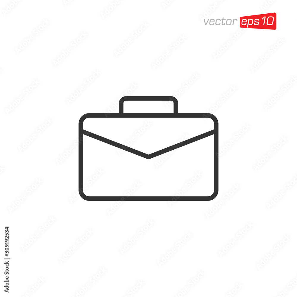 Suitcase or Briefcase Icon Design Vector Suitcase or Briefcase Icon Design Vector