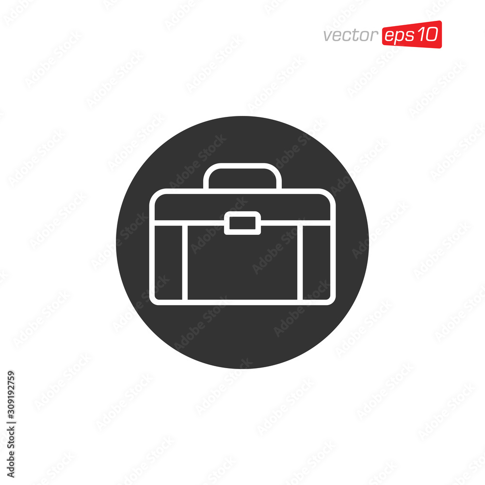Suitcase or Briefcase Icon Design Vector Suitcase or Briefcase Icon Design Vector