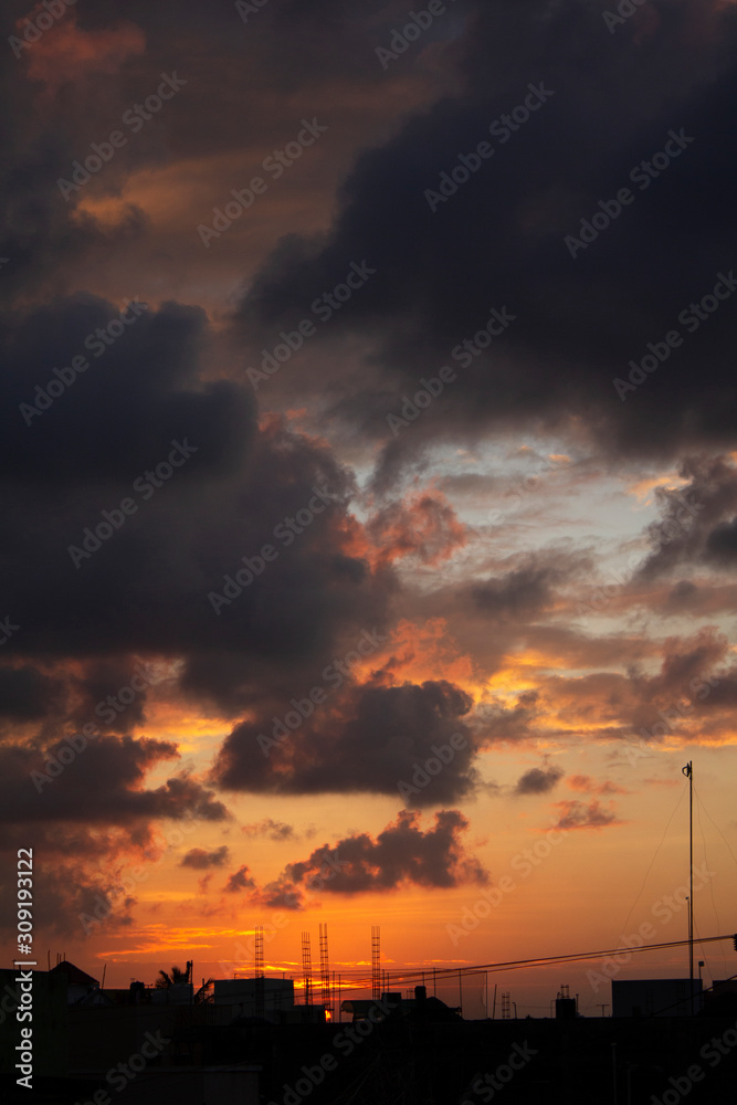 Colourful and the most beautiful sunset.