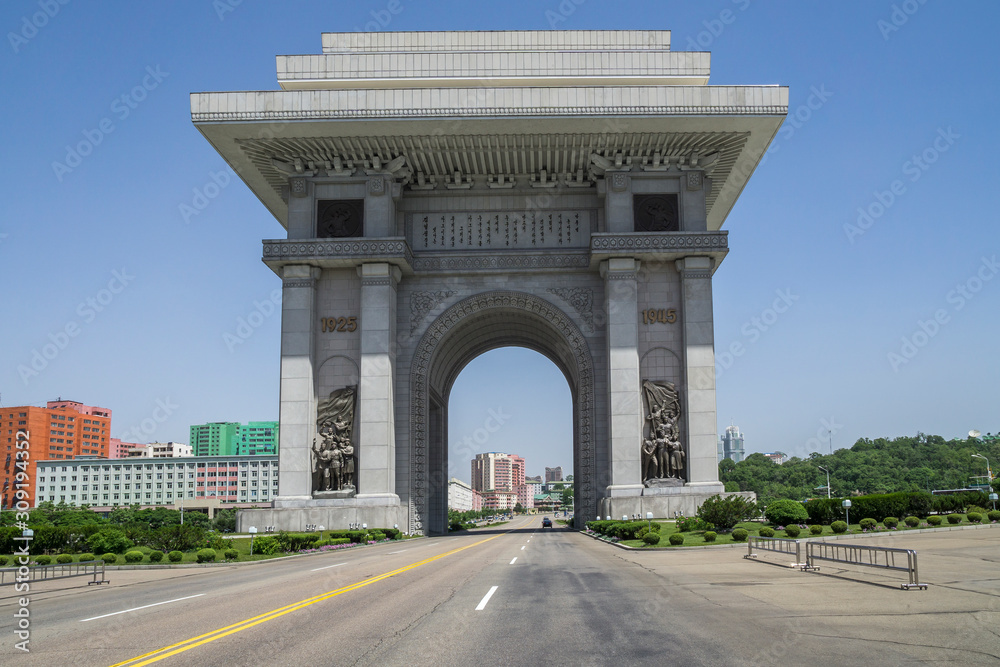 Arch of Triumph in Pyongyang, North Korea