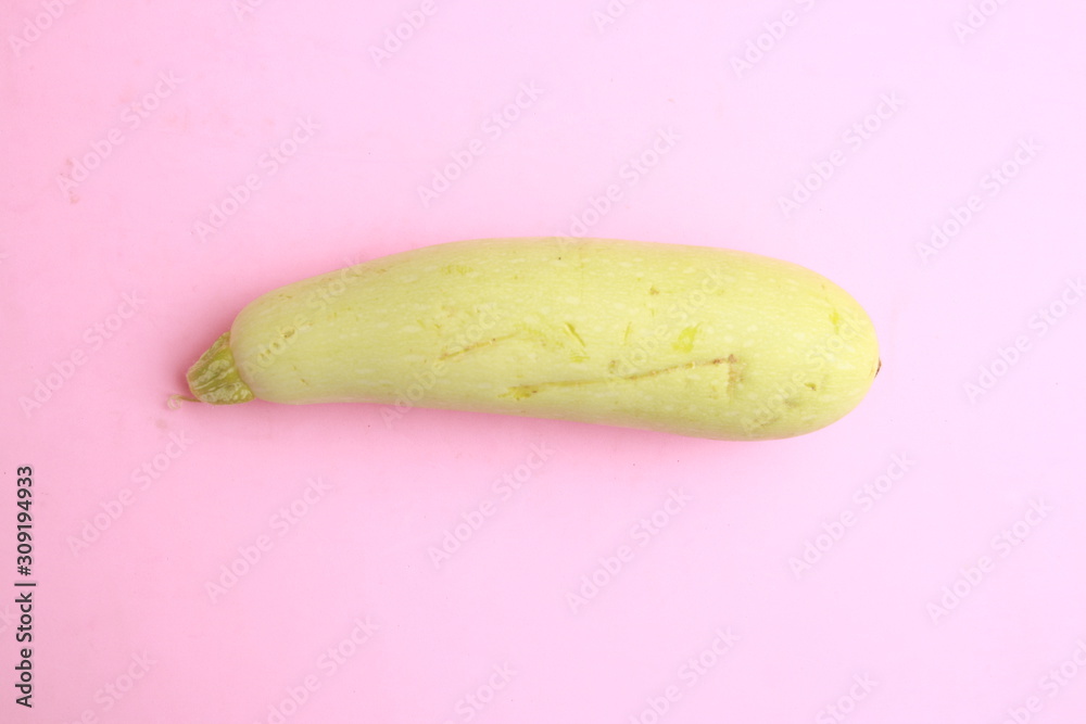 Zucchini grown in Spain on color background Zucchini grown in Spain on color background