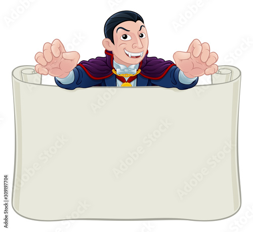 A Dracula Halloween vampire...