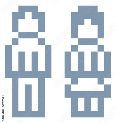 Woman and man or male and f...