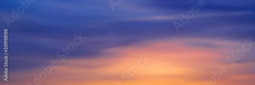 Dramatic sunset sky, natural background, vector illustration, gradient mesh, EPS10  © Valerii