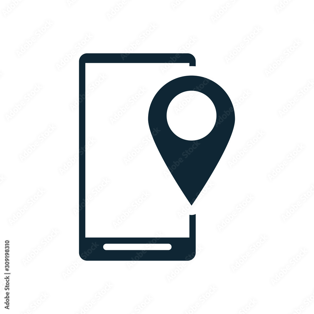 smartphone technology with pin location smartphone technology with pin location