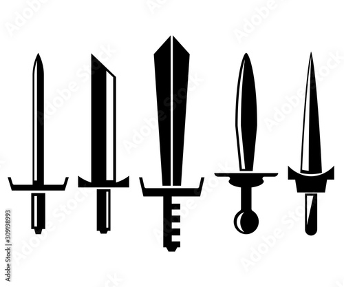 sword and rapier vector illustration