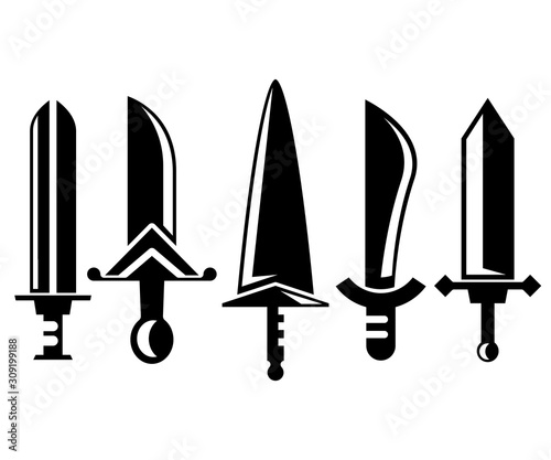sword and rapier vector illustration