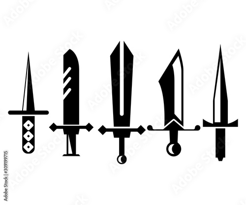 sword and rapier vector illustration