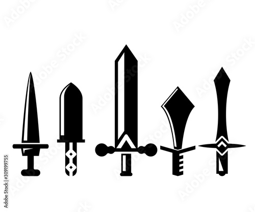 sword and rapier vector illustration