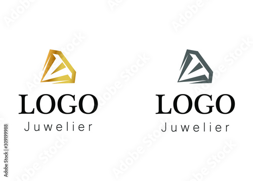  Illustration - logo - on the theme of jewelry and diamonds.