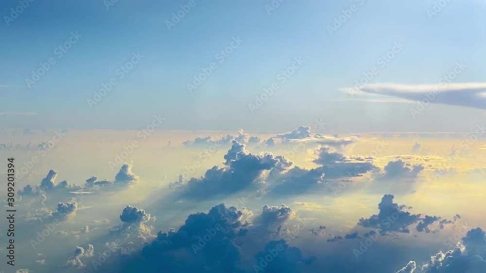 Flying above Cumulus Clouds in Sky Aerial cloudscape view video Flying above Cumulus Clouds in Sky Aerial cloudscape view video