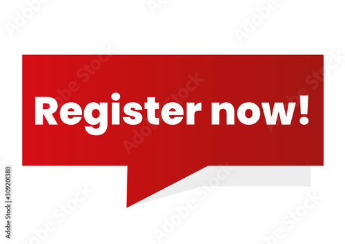 Eyecatcher Red Button CTA Register now