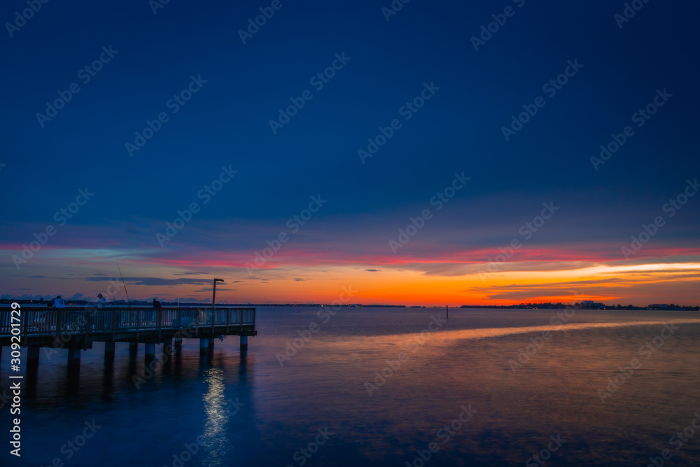 Sunset at a Cape Coral Pier