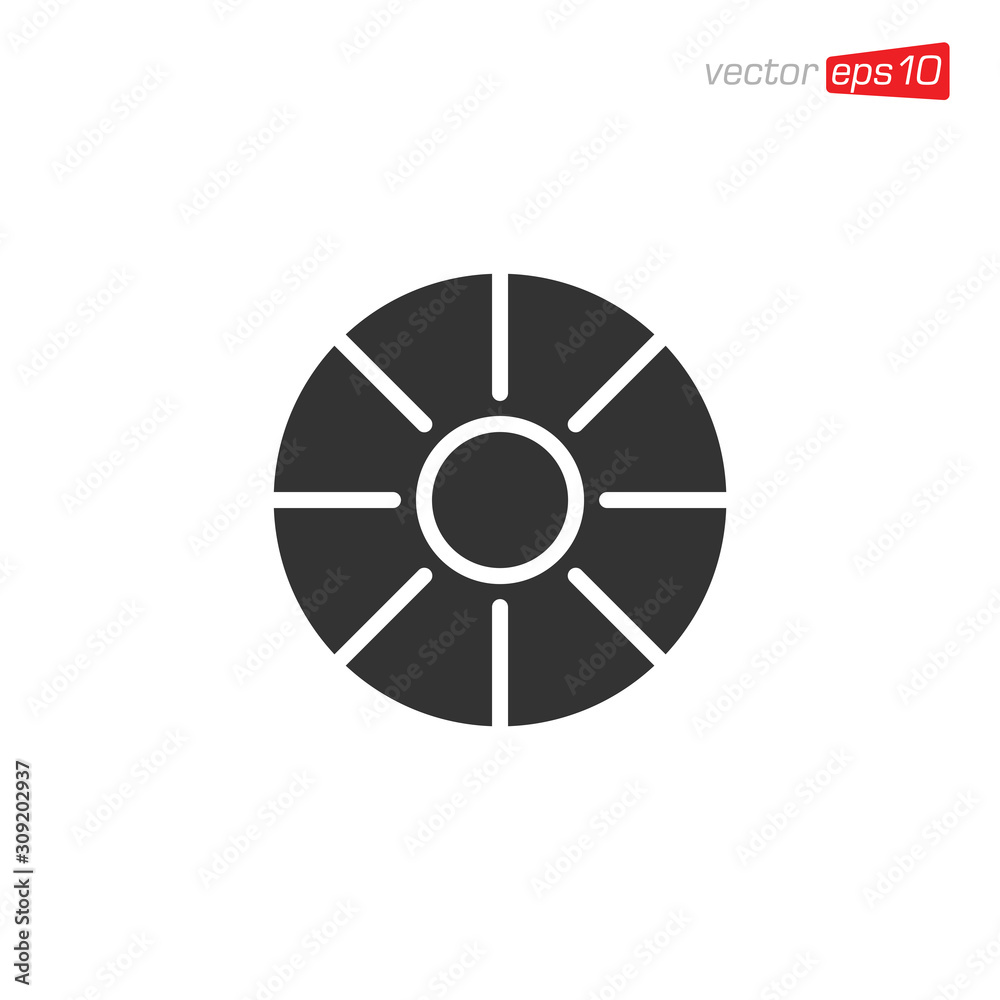 Sun Icon Design Vector Template