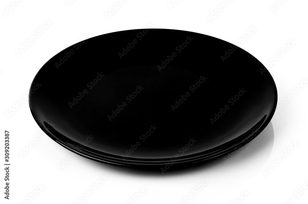 empty plate isolated on white background empty plate isolated on white background